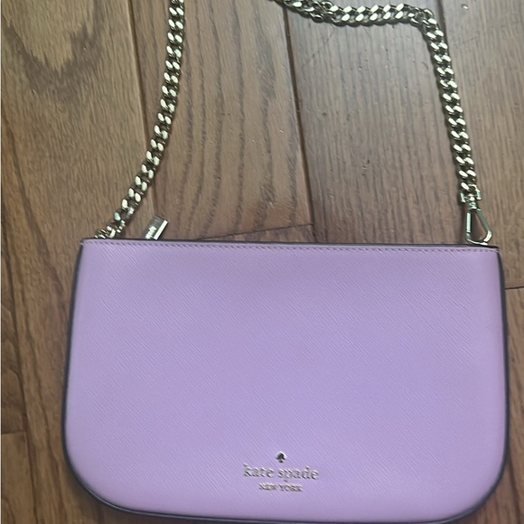 kate spade Handbags - Kate Spade Lavender Shoulder Bag with Gold Chain
